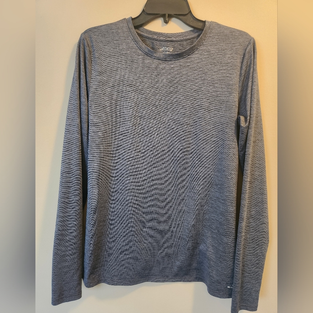 BCG Ladies Heathered Gray Long Sleeve Tee
